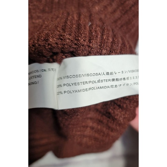Chriselle Lim Cardigan Sweater Women Small Brown Cleo Button Ribbed Knit Cozy - Picture 11 of 14
